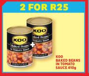 Koo Baked Beans In Tomato Sauce-For 2 x 410g
