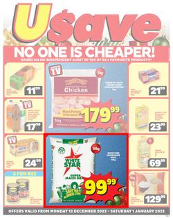 Usave Northern Cape : Festive deals (12 December - 01 January 2023), page 1