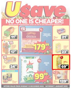 Usave Northern Cape : Festive deals (12 December - 01 January 2023), page 1