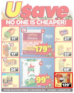 Usave Northern Cape : Festive deals (12 December - 01 January 2023), page 1