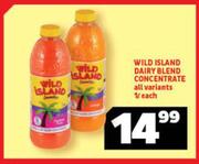 Wild Island Dairy Blend Concentrate All Variants-1L Each