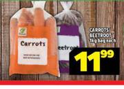 Carrots/Beetroot-1Kg Bag Each