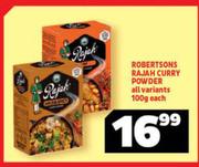 Robertsons Rajah Curry Powder All Variants-100g Each