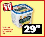 Blossom Lite Medium Fat Spread-1Kg