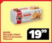 Bakers Red Label Tennis Biscuits All Variants-200g Each