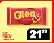 Glen Original Teabags 100 Per Pack