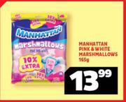 Manhattan Pink & White Mashmallows-165g