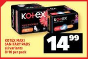 Kotex Maxi Sanitary Pads All Variants 8/10-Per Pack