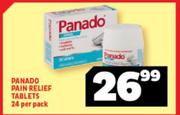 Panado Pain Relief Tablets 24 Per Pack