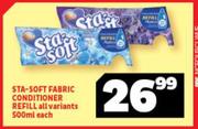 Sta Soft Fabric Conditioner Refill All Variants-500ml Each