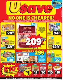 Usave Northern Cape & Free State : No One Is Cheaper (13 April - 19 April 2026)