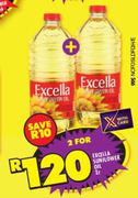 Excella Sunflower Oil-For 2 x 2L