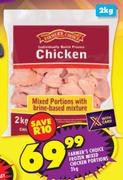 Farmer's Choice Frozen Mixed Chicken Portions-2Kg