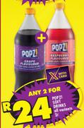 Popzi Soft Drinks All Variants-For 2 x 2L