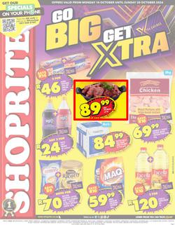 Shoprite Northern Cape & Free State : Go Big Get Better (14 October - 20 October 2024), page 1
