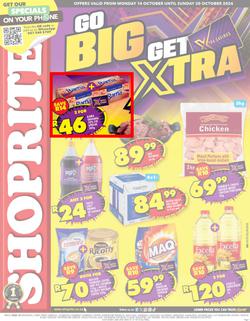Shoprite Northern Cape & Free State : Go Big Get Better (14 October - 20 October 2024), page 1