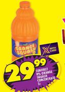 Sunfirst 8% Orange Squash Concentrate-2L