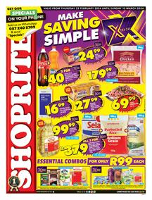 Shoprite Northern Cape & Free State : Make Saving Simple (22 February - 10 March 2024)