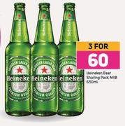 Heineken Beer Sharing Pack NRB-For 3 x 650ml