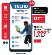 Tecno Spark 7 64GB Smartphone