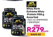 NPL Whey Xtrm Extreme Whey Protein Assorted 818199002/818199001