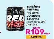 Black Bull Red Rage Pro Work Out Assorted 833147/833083-200g