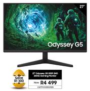 Samsung 27" Odyssey G5 G53F QHD 200Hz Gaming Monitor LS27FG530EUXEN
