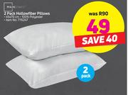 Mainstays 2 Pack Hollow Fiber Pillows-45 x 70cm