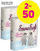 Snow Soft 2 Ply Toilet Tissue-9's