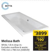 Betta Melissa Bath-1795mm x 798mm