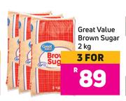 Great Value Brown Sugar-For 3 x 2kg