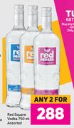 Red Square Vodka Assorted-For Any 2 x 750ml