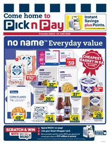 Pick n Pay : No Name Everyday Value (08 June - 24 June 2026)
