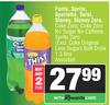 Fanta,Sprite,Sparletta,Twist,Stoney,Stoney Zero,Coke Zero,No Sugar,Caffeine Soft Drink-For 2 x 1.5L