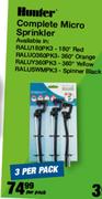Hunter Complete Micro Sprinkler-3 Per Pack