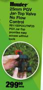 Hunter 25mm PGV Jar Top Valve No Flow Control RO1102PGVJTNF25 PGV Jar Top