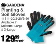 Gardena Planting & Soil Gloves 11511-20/2-20/3-20-Per Pair