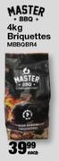 Master BBQ Briquettes MBBQBR4-4Kg