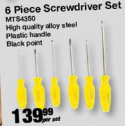 MTS 6 Piece Screwdriver Set MTS4350-Per Set