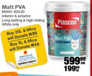 Plascon Matt PVA-20L