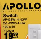 Apollo 1 Lever Switch AP 42SW1-1-CW