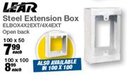Lear Steel Extension Box (Open Black) ELBOX4X2EXT
