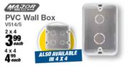 Major Tech PVC Wall Box 2 x 4 V514