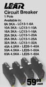 Lear 1 Pole Circuit Breaker