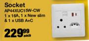 Apollo Socket AP44XUC15W-CW