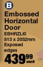 Swartland Embossed Horizontal Door EBHRZL10
