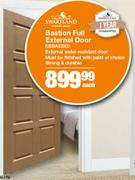 Swartland Bastion Full External Door EBBASBED