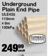 Marley Underground Plain End Pipe ULE420-Each