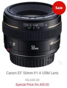canon EF 50mm f/1.8 USM Lens
