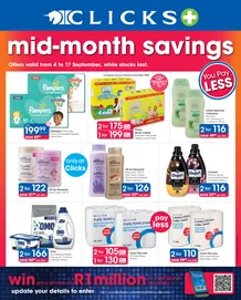 Clicks : Mid-Month Savings (04 September - 17 September 2024 While Stocks Last)